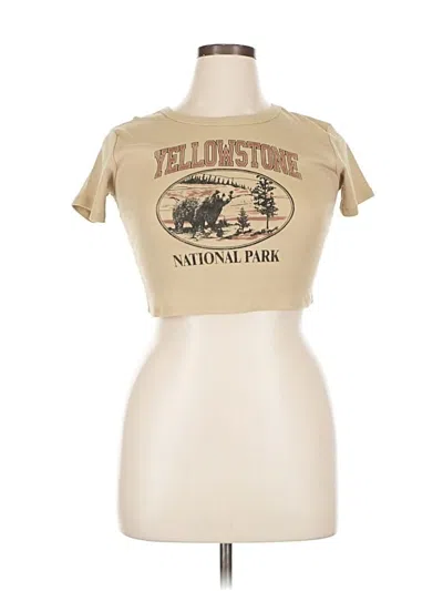 Pre-owned Fifth Sun Short Sleeve T-shirt In Brown