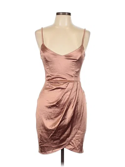 Pre-owned Lulus Cocktail Dress In Brown