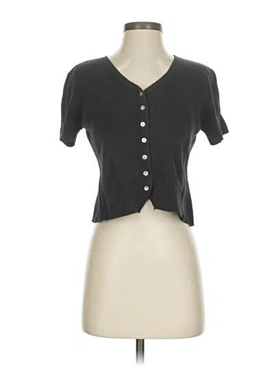 Pre-owned Designers Originals Short Sleeve Top Gray Sweetheart Neckline Tops