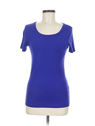 Pre-owned J.crew Factory Store Short Sleeve T-shirt In Blue