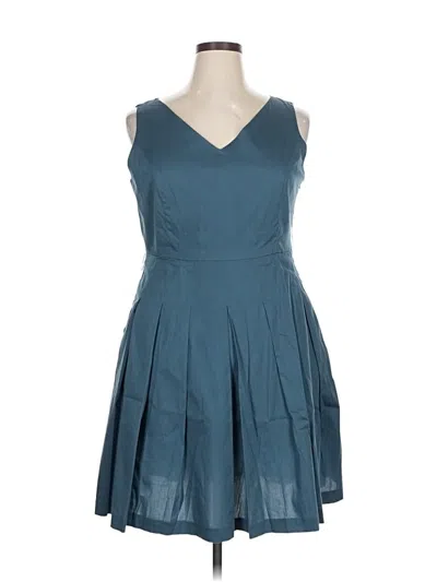 Pre-owned Jones New York Collection Cocktail Dress In Blue