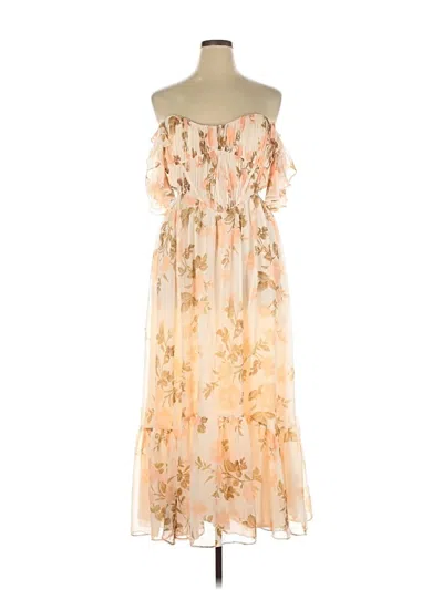 Pre-owned Asos Design Cocktail Dress In Brown