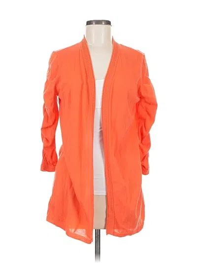 Pre-owned Chico's Kimono In Orange