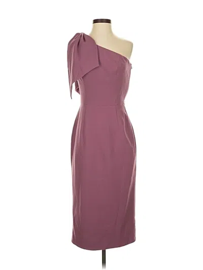 Pre-owned Dress The Population Cocktail Dress In Burgundy