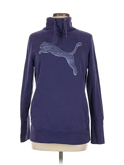 Pre-owned Puma Fleece Jacket In Purple