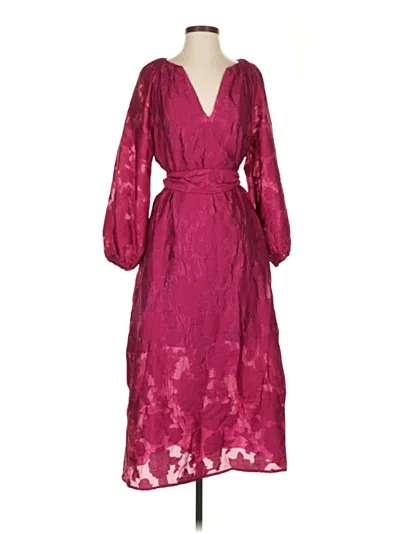 Pre-owned Future Collective Cocktail Dress In Burgundy