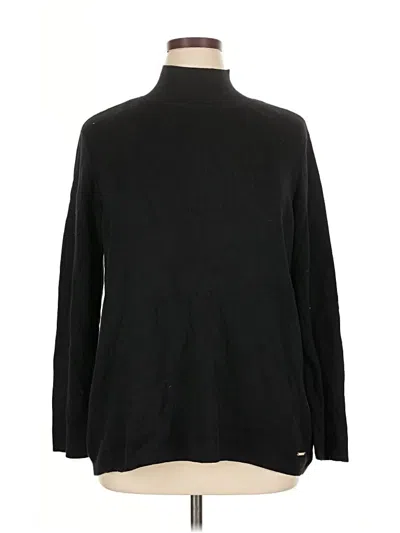 Pre-owned Anne Klein Turtleneck Sweater In Black