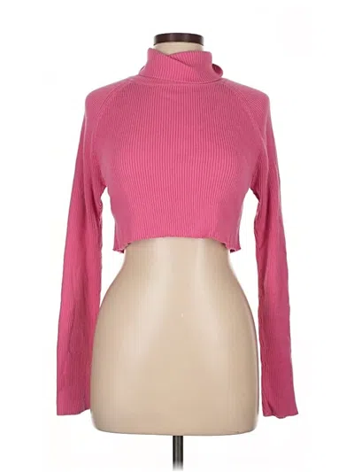 Pre-owned Laura Ashley Turtleneck Sweater In Pink