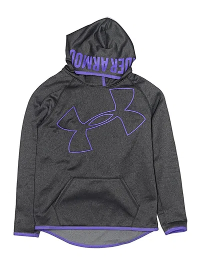 Pre-owned Under Armour Kids' Pullover Hoodie In Gray