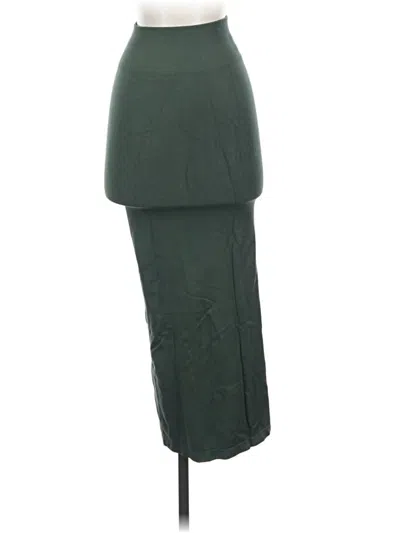 Pre-owned Fabletics Formal Skirt In Green
