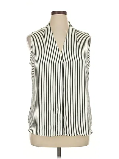 Pre-owned Nordstrom Rack Sleeveless Blouse In White