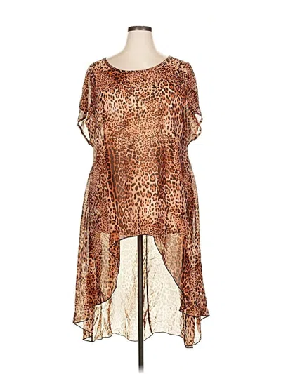 Pre-owned Cha Cha Vente Casual Dress In Brown