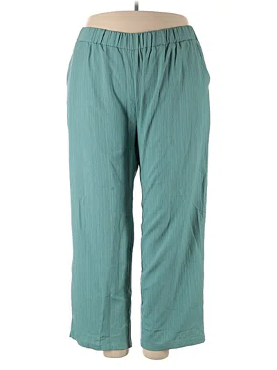 Pre-owned Shein Curve Casual Pants In Green