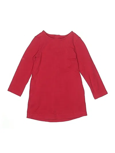 Pre-owned Primary Clothing Kids' Dress In Burgundy