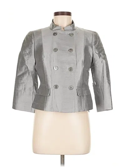 Pre-owned Talbots Cardigan Sweater In Silver