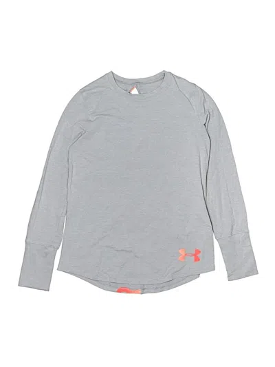 Pre-owned Under Armour Kids' Long Sleeve T-shirt In Gray