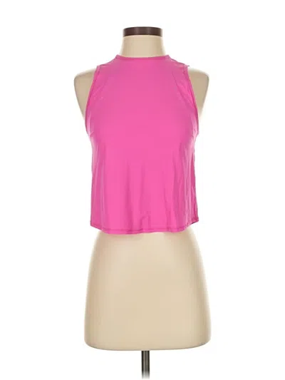 Pre-owned Lululemon Athletica Tank Top Pink Halter Neckline Tops