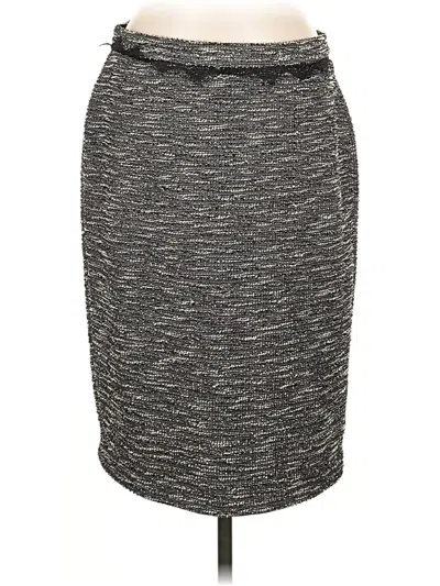 Pre-owned Ann Taylor Casual Skirt In Gray