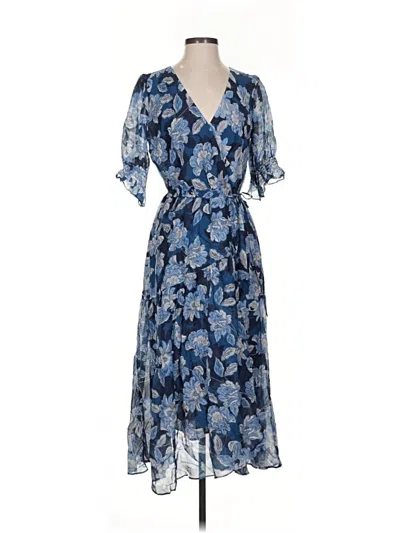 Pre-owned Johnny Was Cocktail Dress In Blue