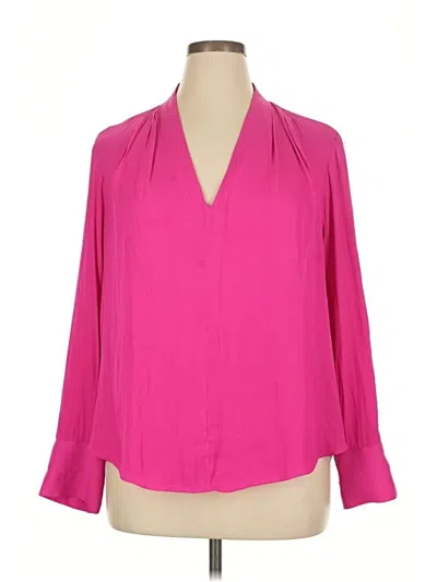 Pre-owned Banana Republic 3/4 Sleeve Blouse In Pink