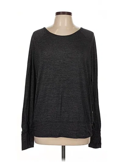 Pre-owned Athleta Long Sleeve T-shirt In Gray