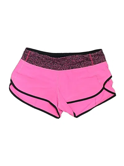 Pre-owned Lululemon Athletica Athletic Shorts In Pink