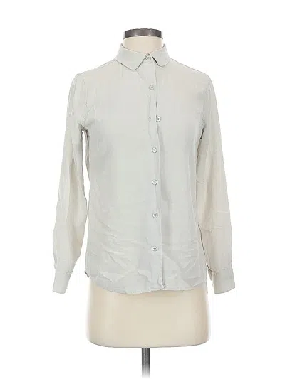 Pre-owned Everlane Long Sleeve Button Down Shirt In White