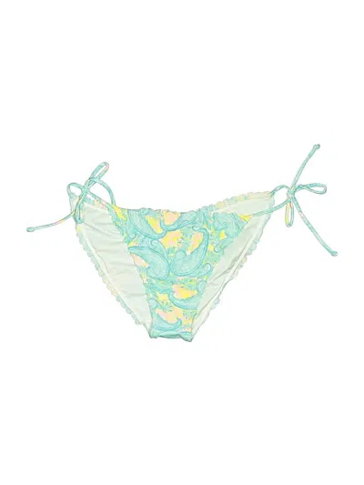 Pre-owned Victoria's Secret Swimsuit Bottoms In Green