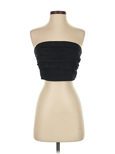 Pre-owned Abercrombie & Fitch Tube Top Black Strapless Neckline Tops