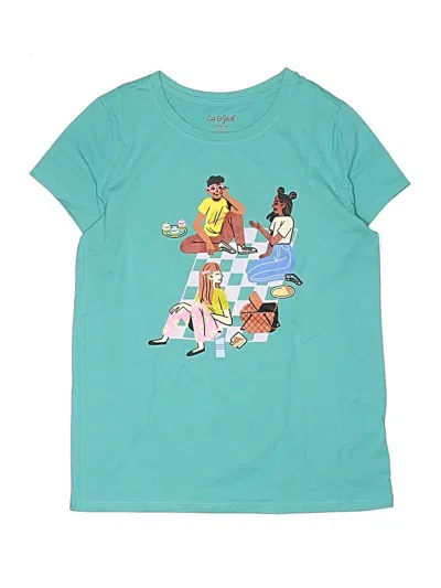 Pre-owned Cat & Jack Kids' Short Sleeve T-shirt In Blue