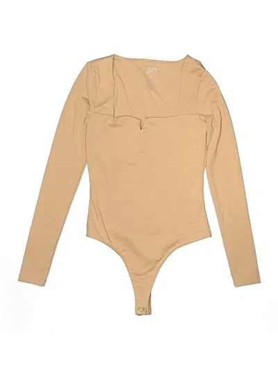 Pre-owned So Bodysuit In Brown