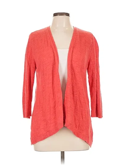 Pre-owned Chico's Cardigan Sweater In Orange