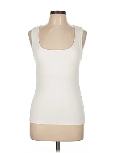 Pre-owned Zara Tank Top Ivory Strapless Neckline Tops In White