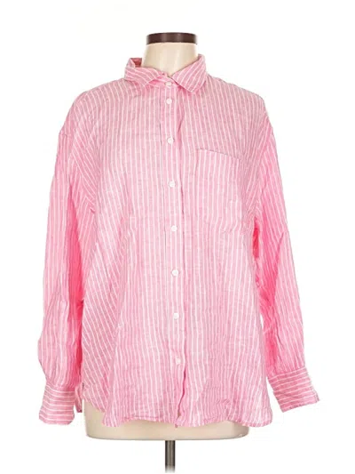 Pre-owned Gap Long Sleeve Button Down Shirt In Pink