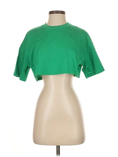 Pre-owned Women's Best Short Sleeve Turtleneck In Green