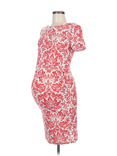 Pre-owned Pink Blush Cocktail Dress In Red