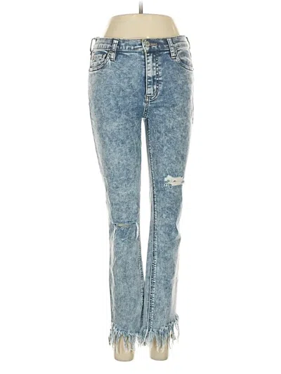 Pre-owned Free People Jeans In Blue