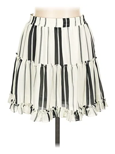 Pre-owned Aqua Casual Skirt In White