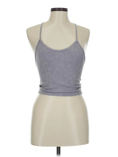 Pre-owned Ododos Tank Top Gray Halter Neckline Tops