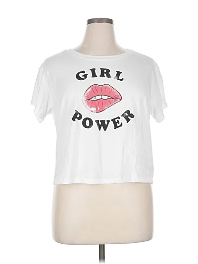 Pre-owned Torrid Short Sleeve T-shirt In White