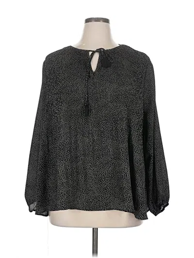 Pre-owned Dr2 3/4 Sleeve Blouse In Gray