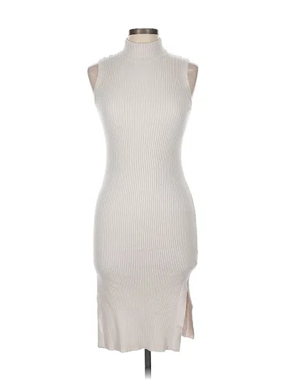 Pre-owned M Magaschoni Casual Dress In White