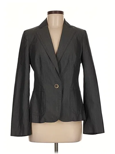 Pre-owned Banana Republic Wool Blazer Jacket In Gray