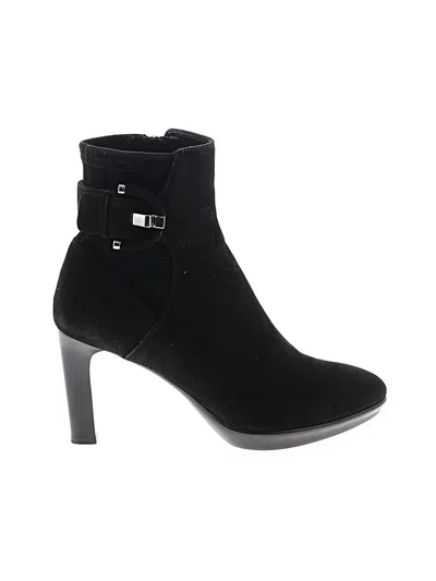 Pre-owned Aquatalia Ankle Boots In Black