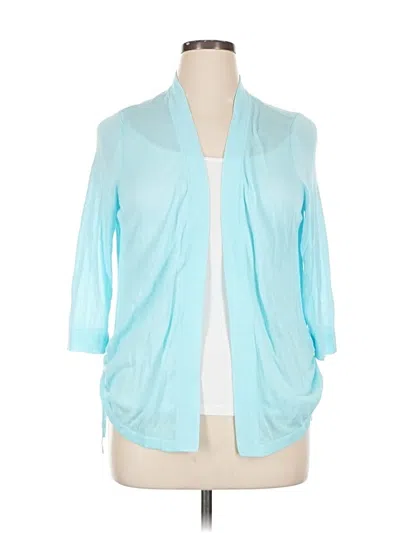 Pre-owned Chico's Cardigan Sweater In Blue