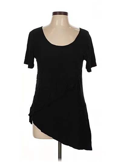 Pre-owned Zen Knits Short Sleeve T-shirt In Black