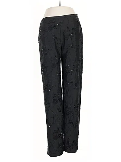 Pre-owned Karen Kane Silk Pants In Black
