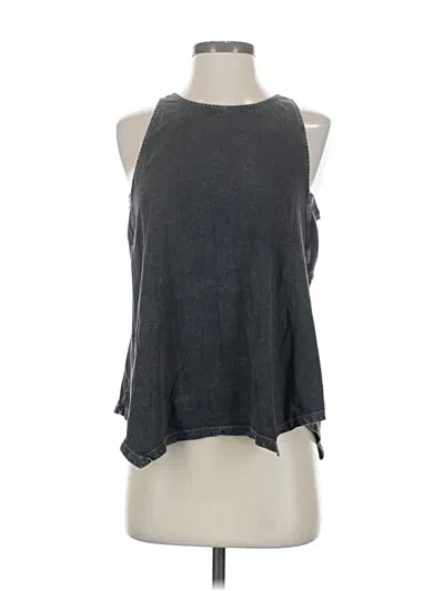 Pre-owned Daily Practice By Anthropologie Sleeveless Top Gray Halter Neckline Tops