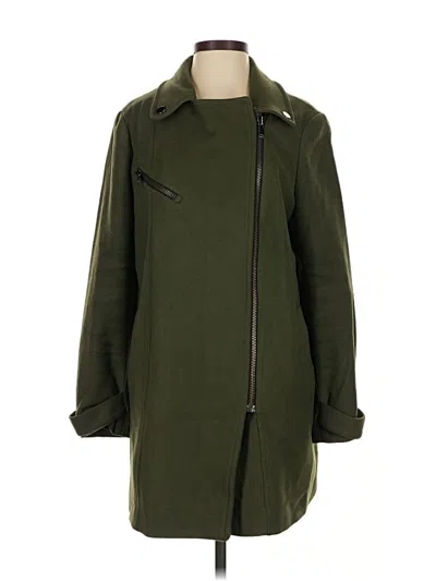 Pre-owned Violeta By Mango Coat In Green