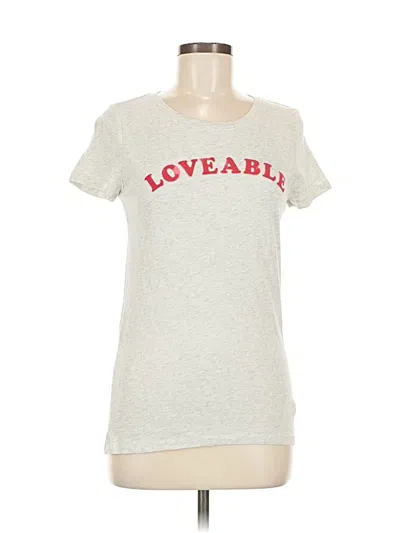 Pre-owned Gap Short Sleeve T-shirt In Gray